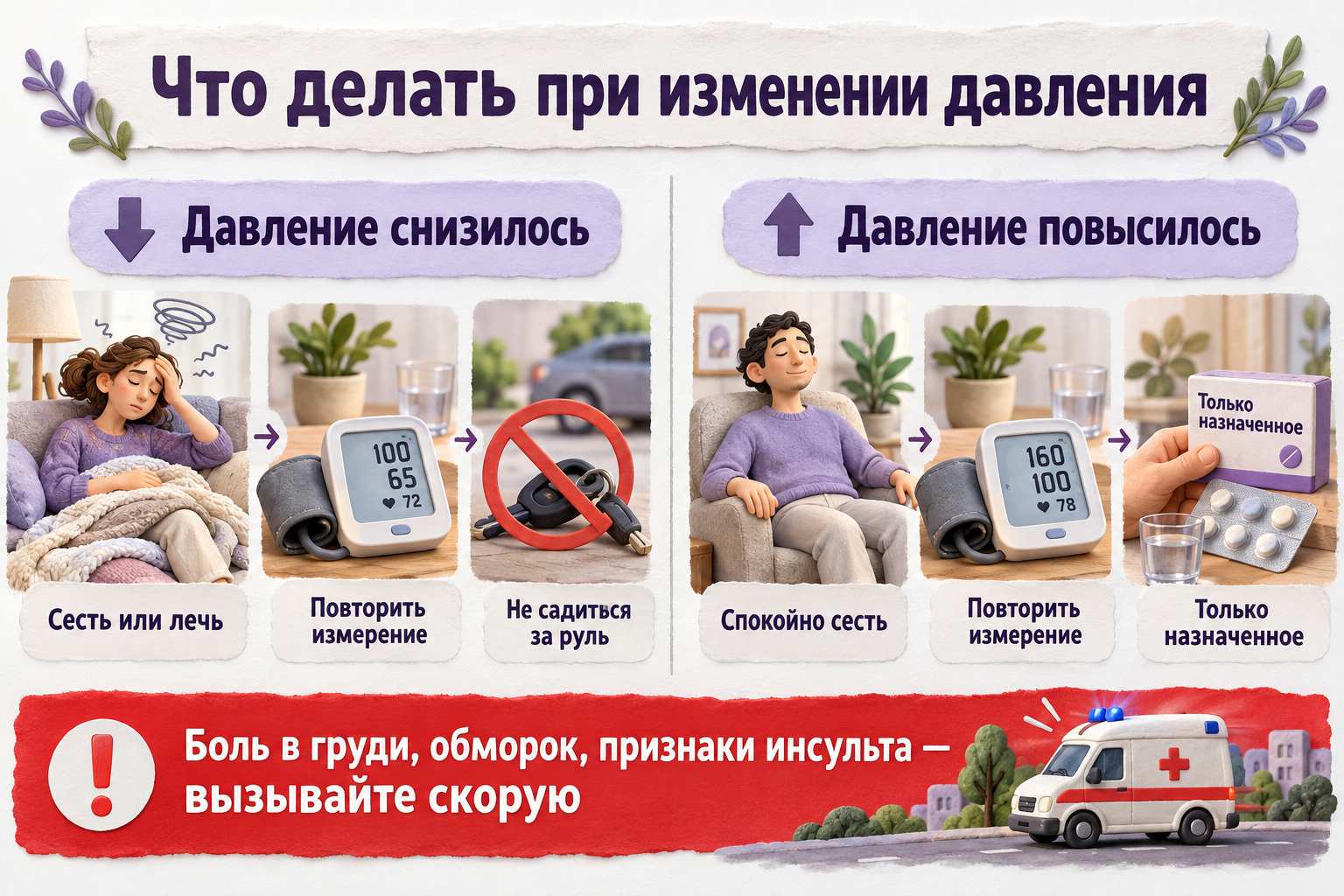 Что делать при снижении или повышении давления после употребления алкоголя